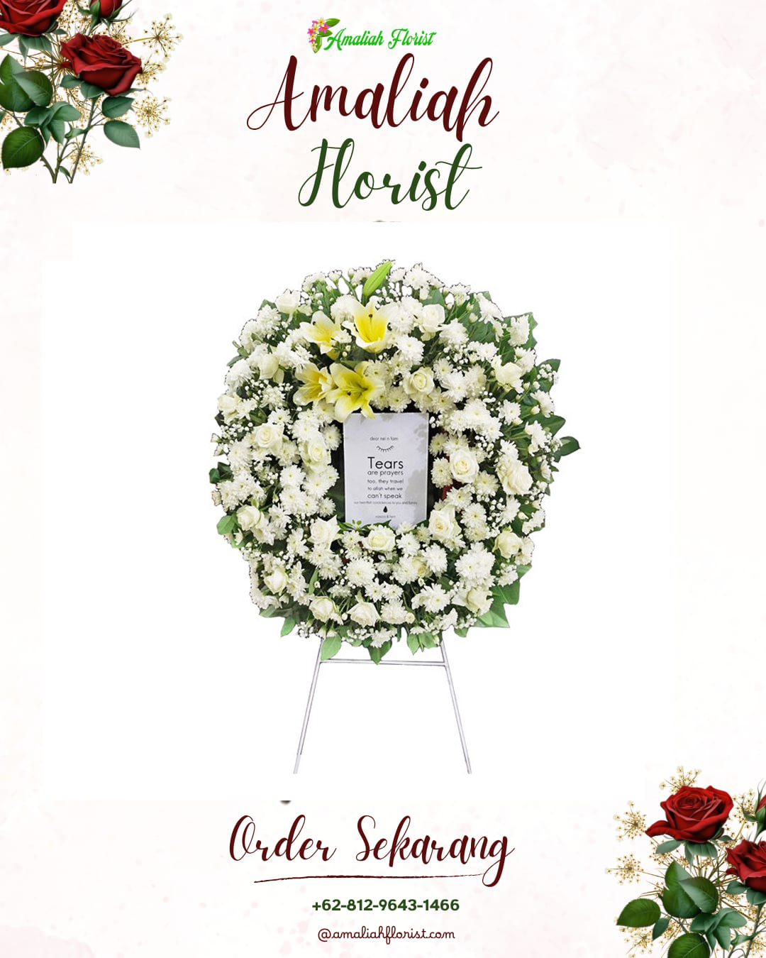 Krans Bunga Duka Ilir Timur Tiga